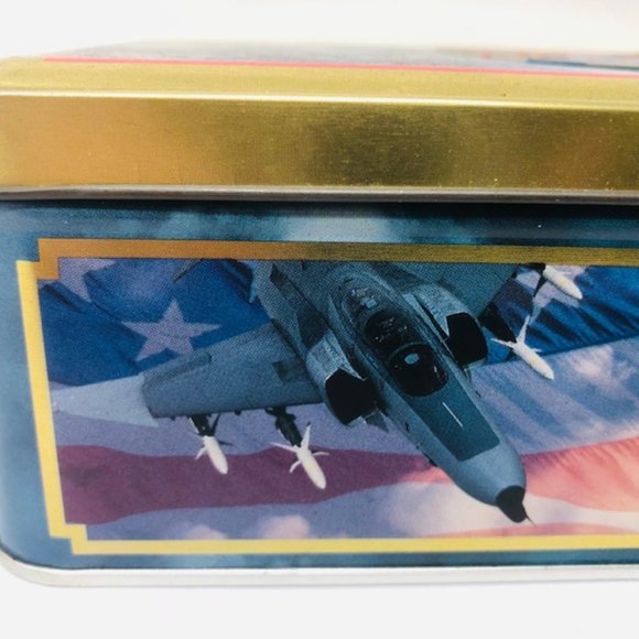 Vintage Collectible Advertising Tin – USAF – Air Force – 50th Anniversary Empty - Picture 6 of 11